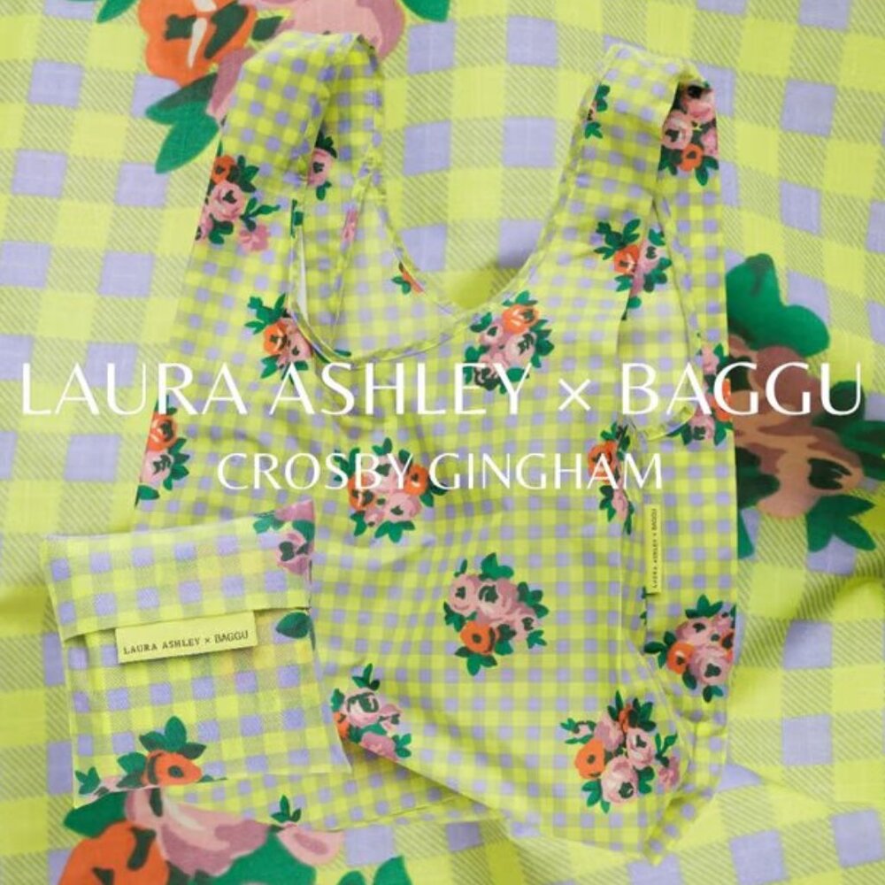 NWT Standard Baggu - Crosby Gingham (Laura Ashley)
